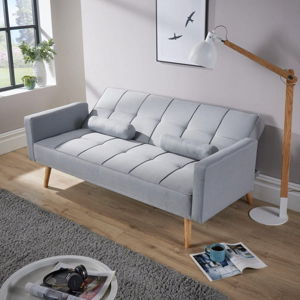 Eclipse Grey Linen Sofa Bed