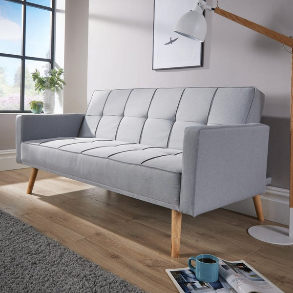 Eclipse Grey Linen Sofa Bed