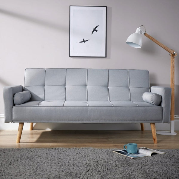 Eclipse Grey Linen Sofa Bed
