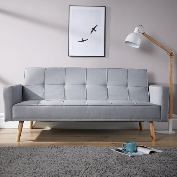Eclipse Grey Linen Sofa Bed