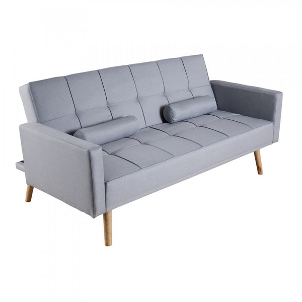 Eclipse Grey Linen Sofa Bed