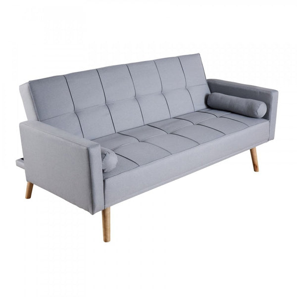Eclipse Grey Linen Sofa Bed