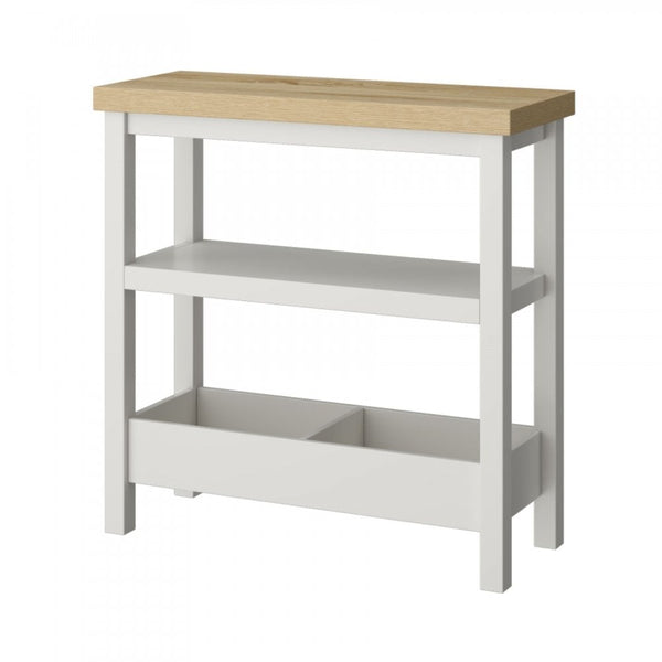 Avon Slim Side Table with Shelves