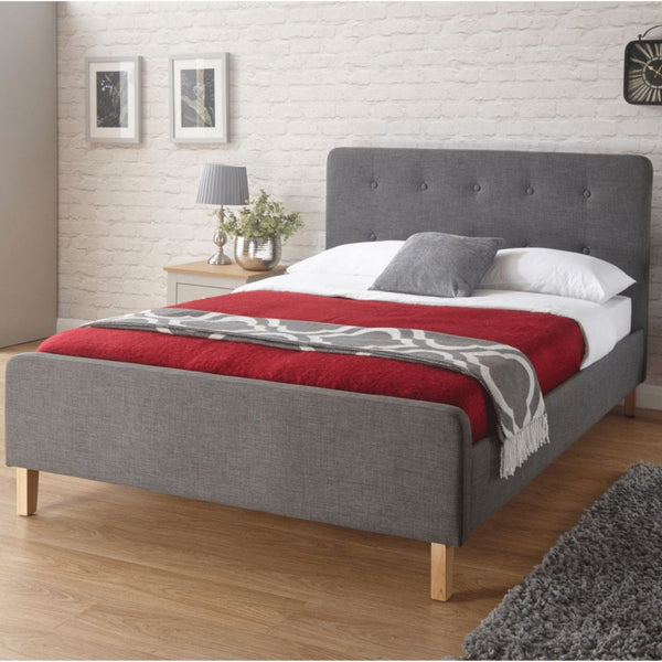 Ashbourne Fabric Bed Frame with Buttoned Headboard
