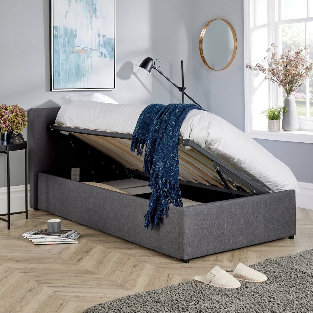 Side Lift Ottoman Storage Bed