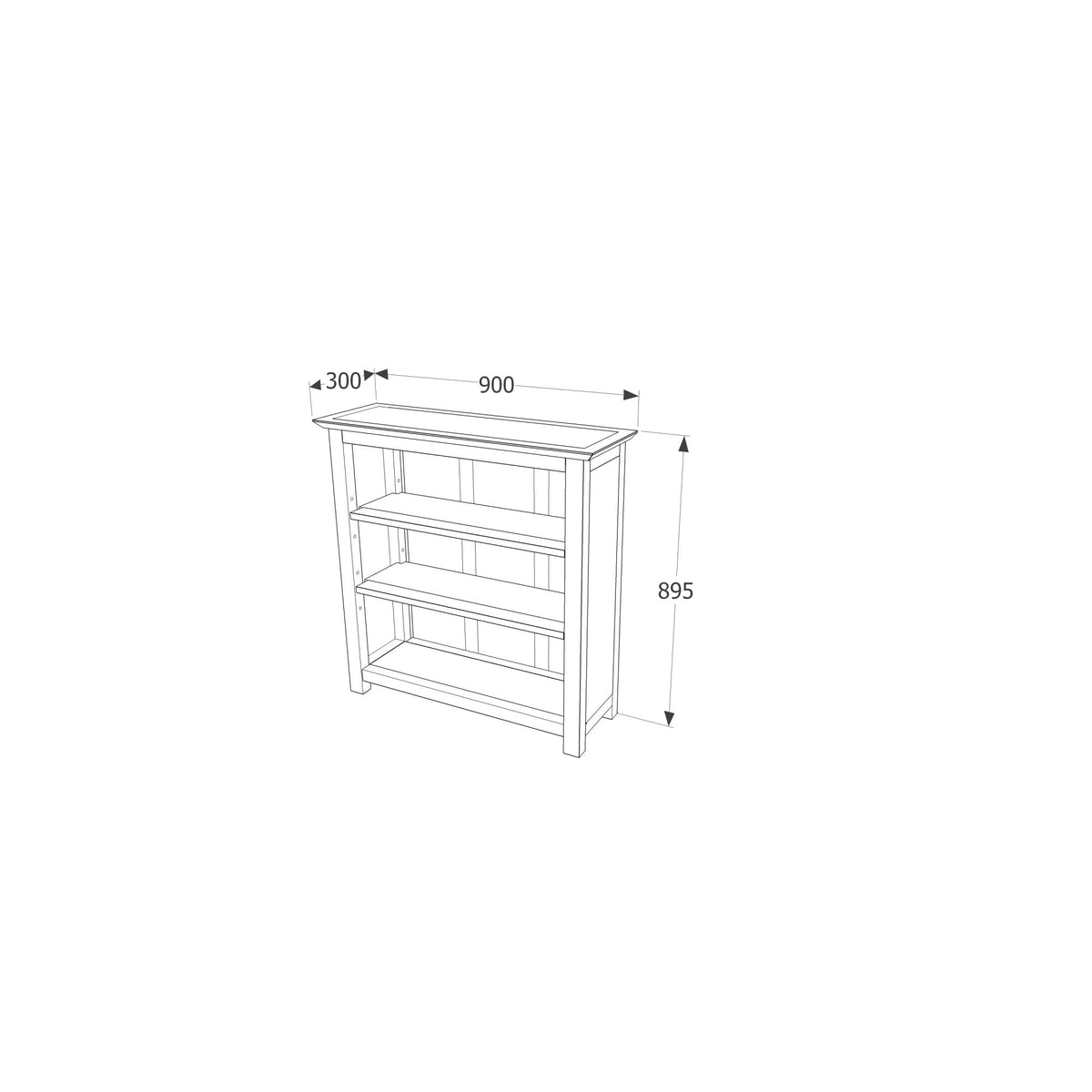 Denver Low Bookcase