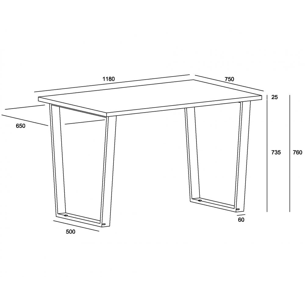 Vigo Small Pine Dining Table