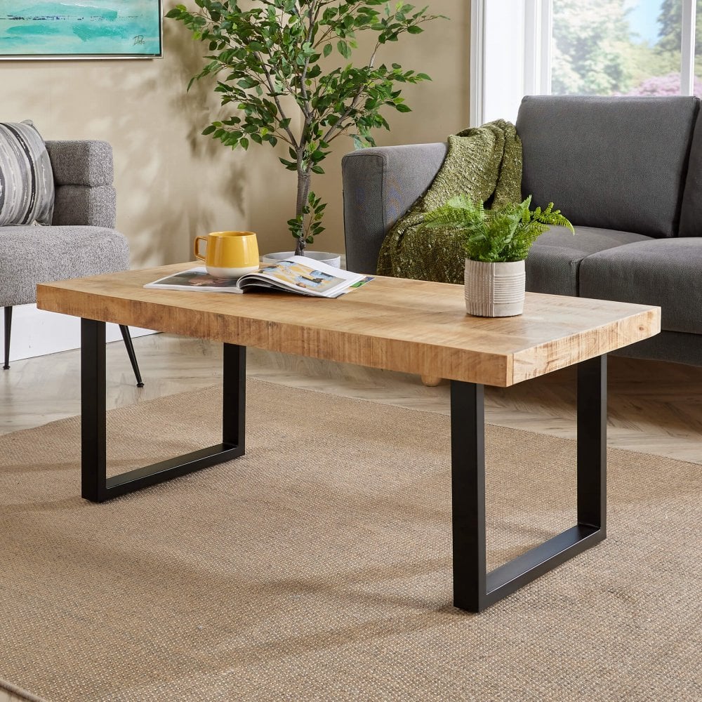 Cortez Mango Wood & Iron Coffee Tables