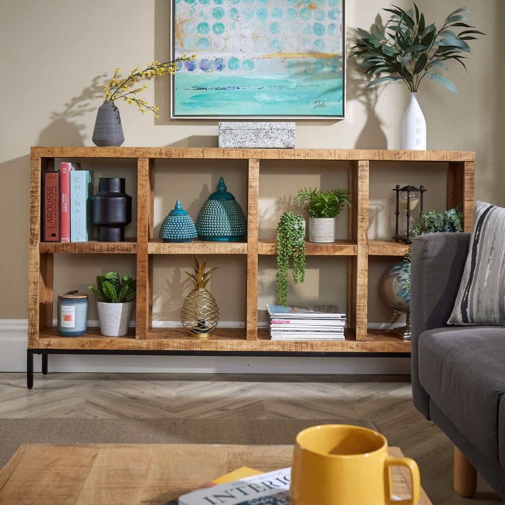Stockton Wide 8 Shelf Bookcase