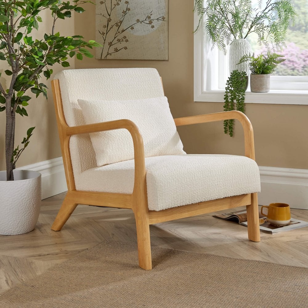 Boucle Nova Armchair Cream