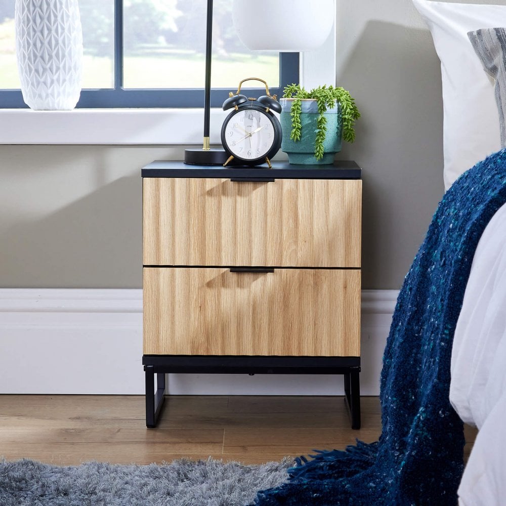Hempton 2 Drawer Bedside