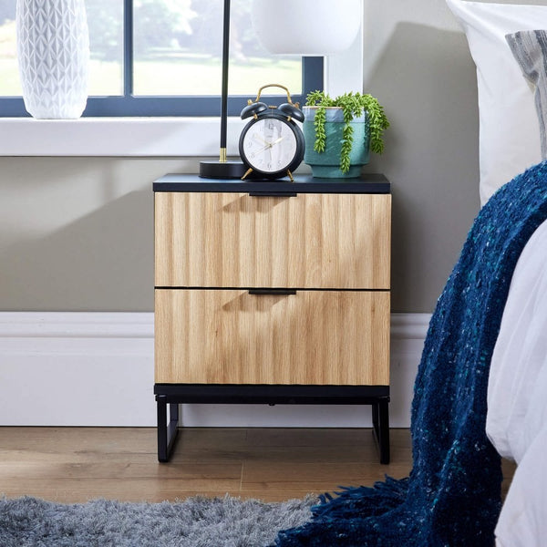 Hempton 2 Drawer Bedside