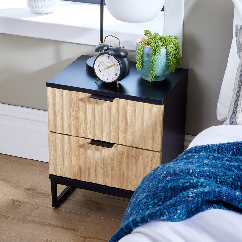 Hempton 2 Drawer Bedside