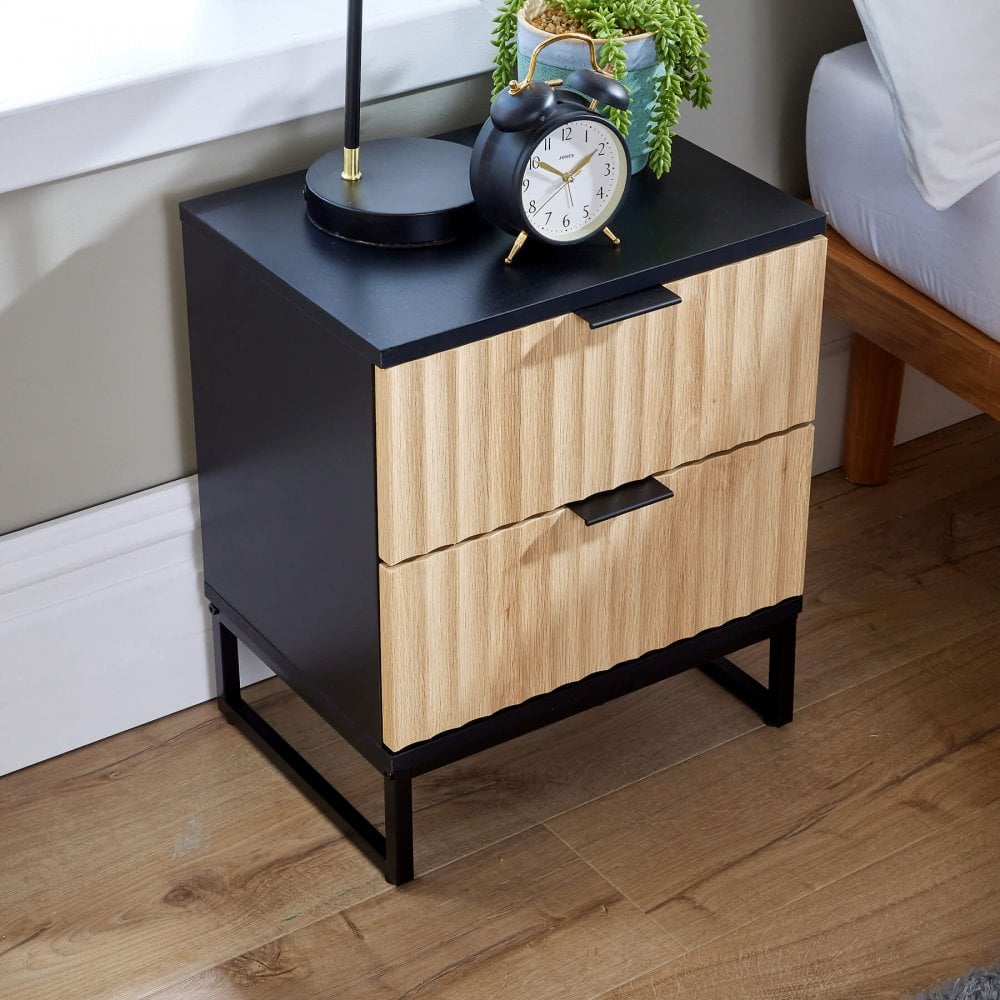 Hempton 2 Drawer Bedside