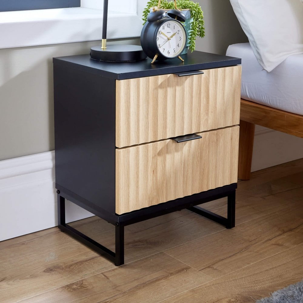 Hempton 2 Drawer Bedside
