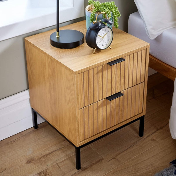 Wisbech 2 Drawer Bedside
