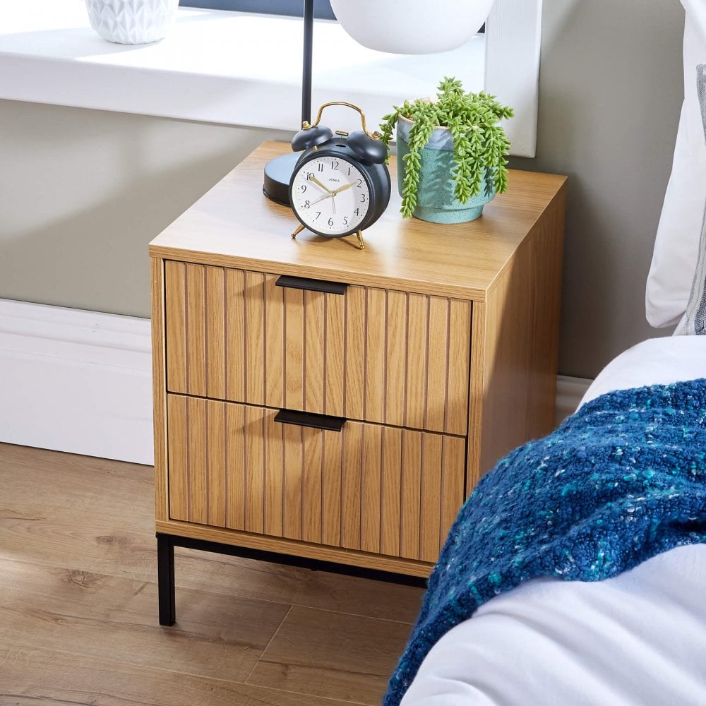Wisbech 2 Drawer Bedside