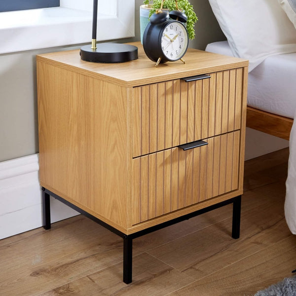 Wisbech 2 Drawer Bedside