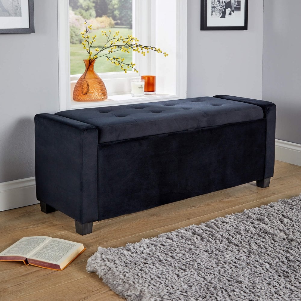 Verona Fabric Ottoman Bench