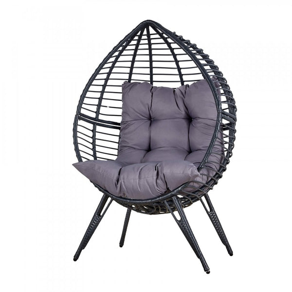 Eden Grey Cushioned Egg Chair