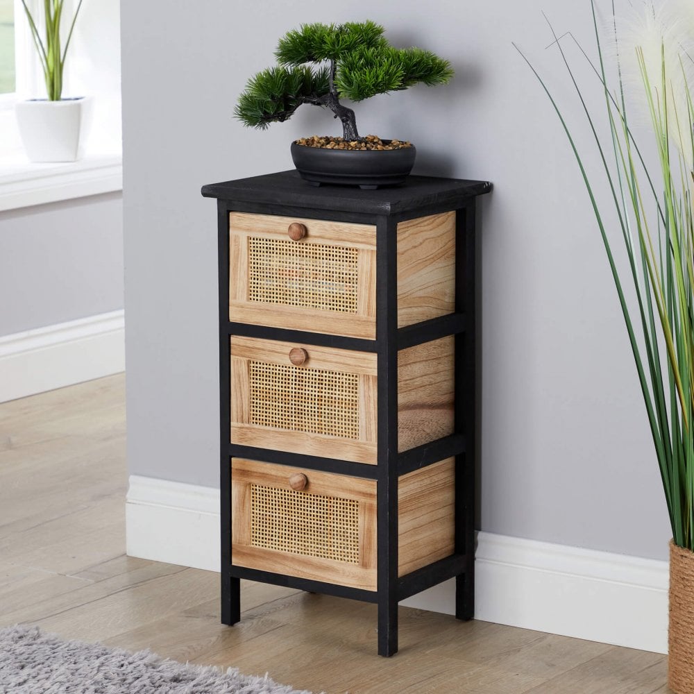 Mosina Storage Drawers Rattan Effect