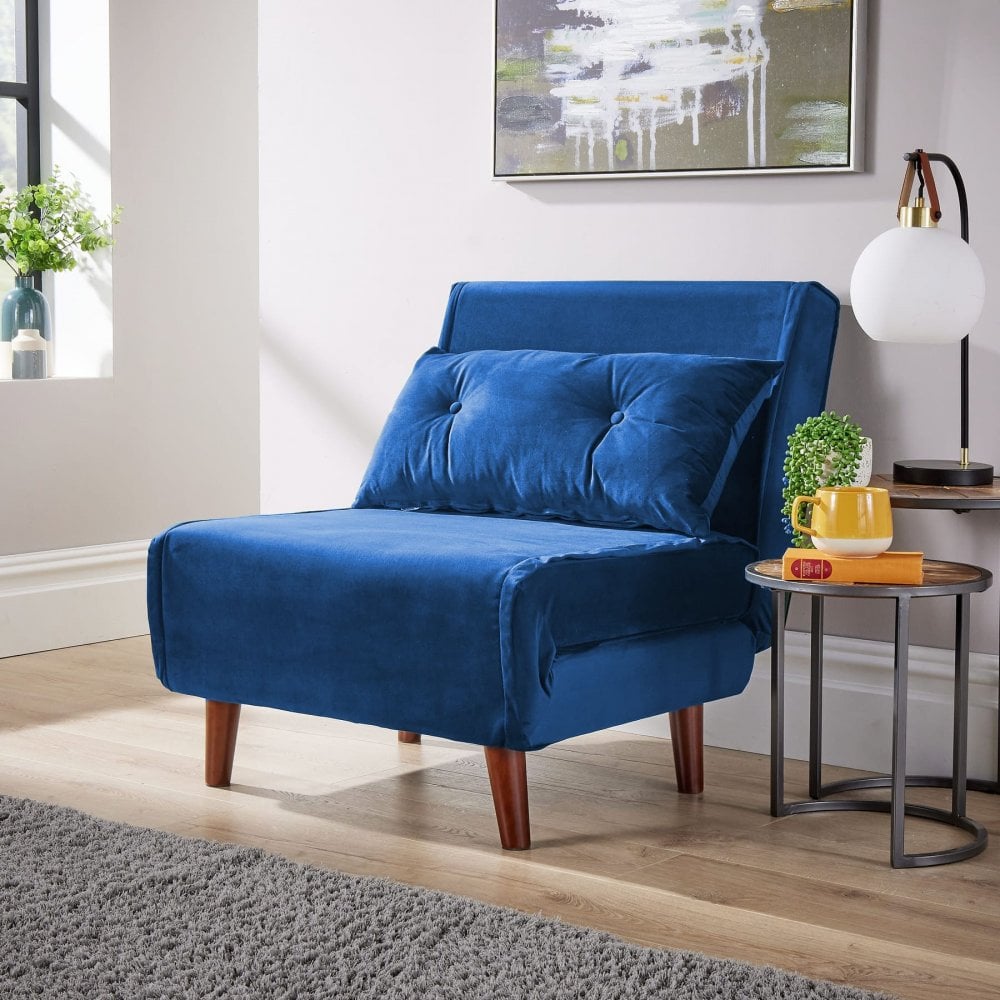 Morella Velvet Single Sofa Bed