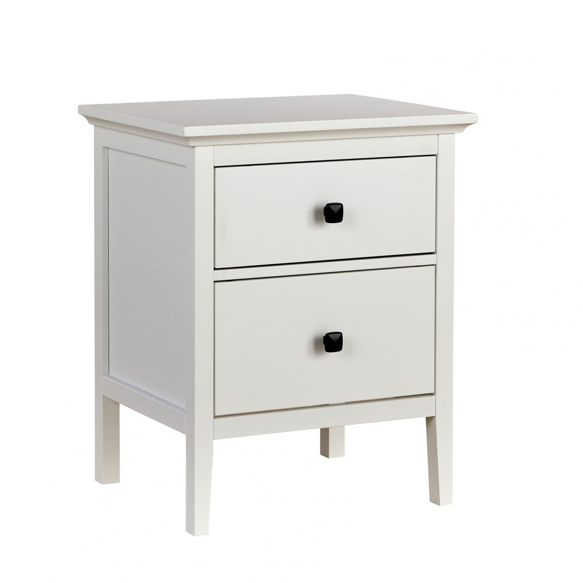 Bellevue White 2 Drawer Bedside