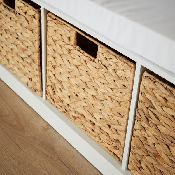 Lapworth 3 Drawer Hallway Storage Bench White