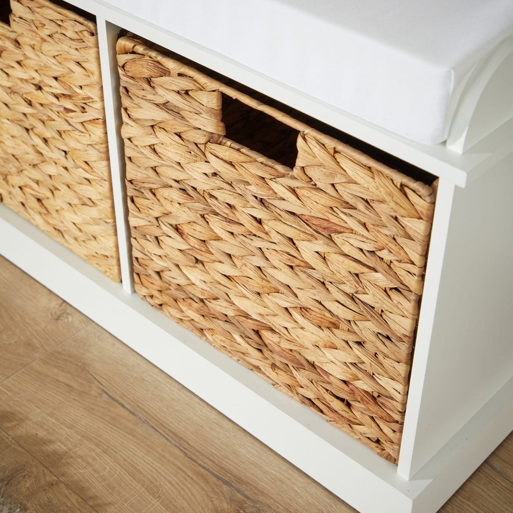 Lapworth 2 Drawer Hallway Storage Bench White
