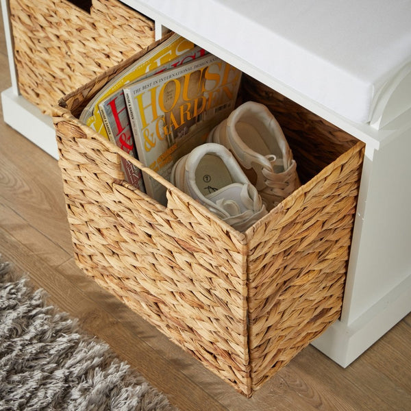 Lapworth 2 Drawer Hallway Storage Bench White