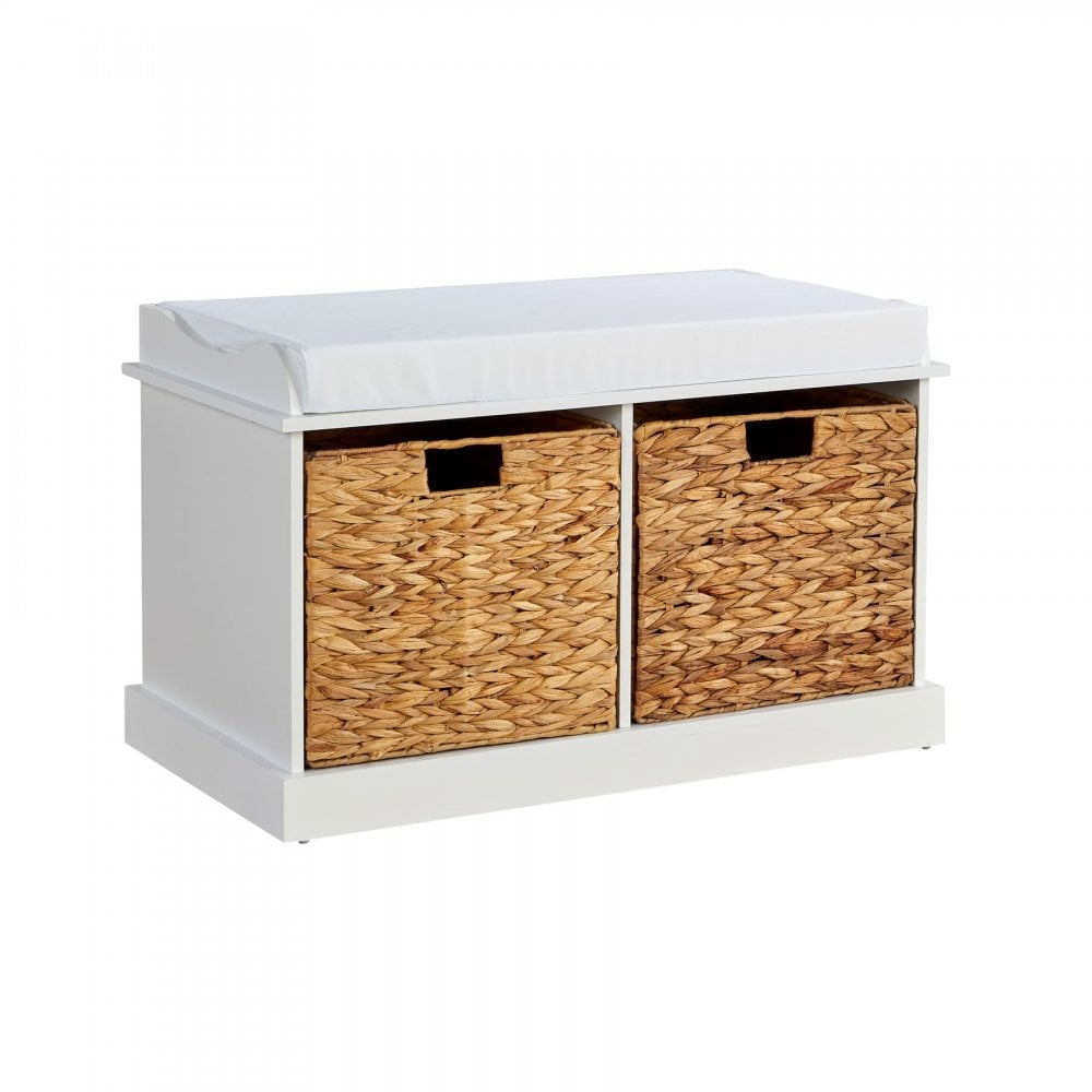 Lapworth 2 Drawer Hallway Storage Bench White