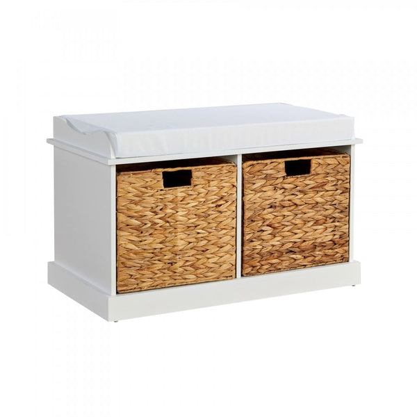 Lapworth 2 Drawer Hallway Storage Bench White