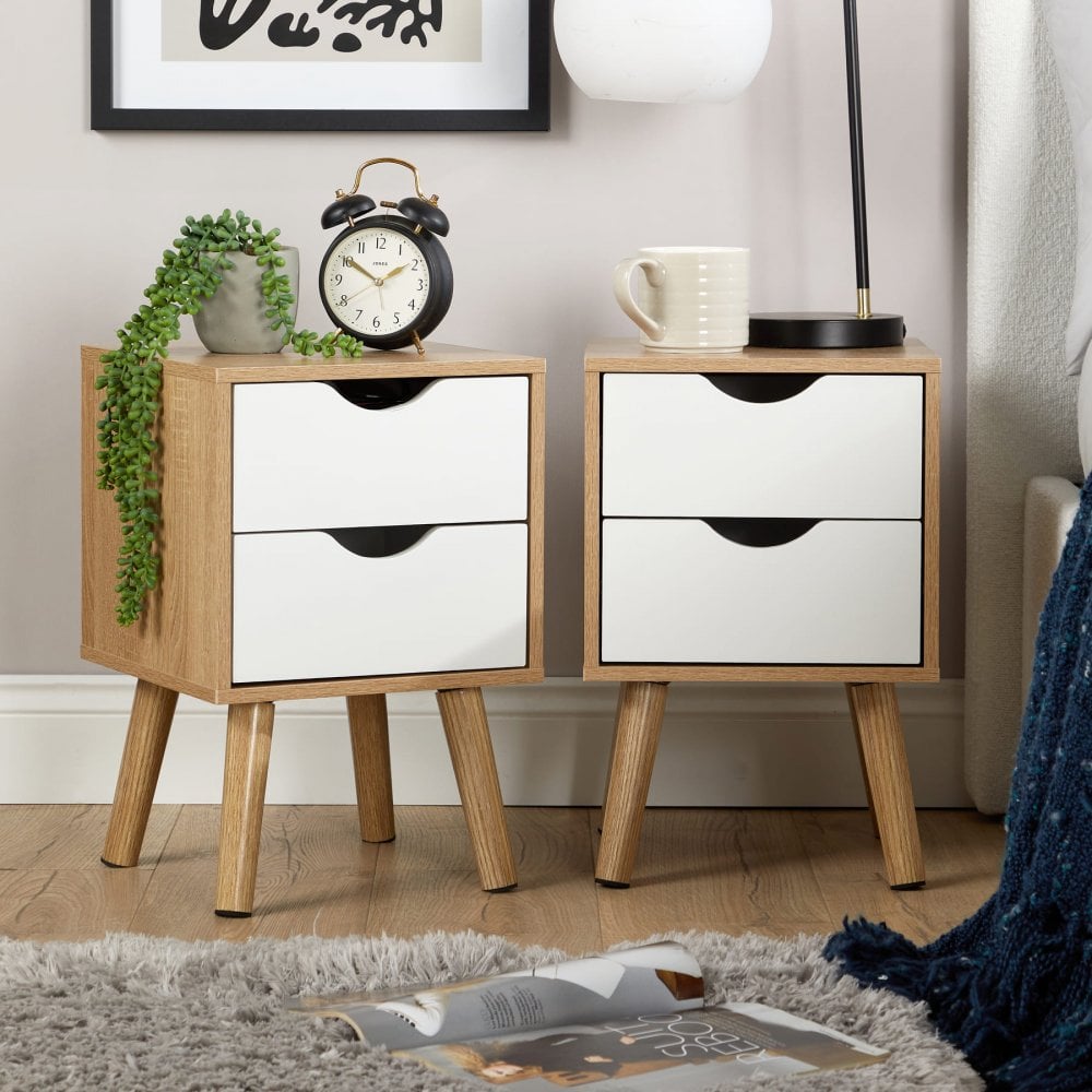 Boden Pair of Bedsides - 2 Storage Drawers