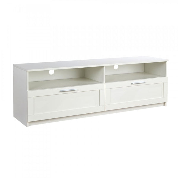 Latham 2 Drawer White TV Stand