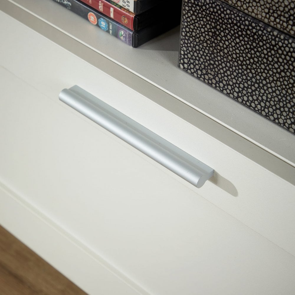 Latham 3 Drawer TV Stand White