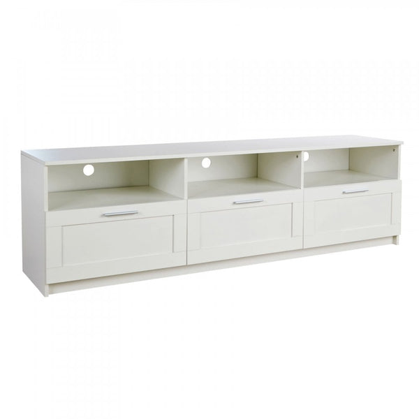 Latham 3 Drawer TV Stand White
