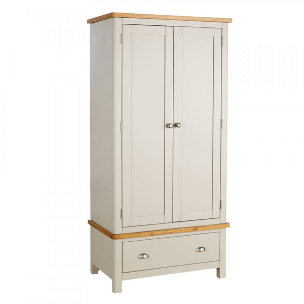 Ramsgate Grey Oak Veneer 2 Door Wardrobe