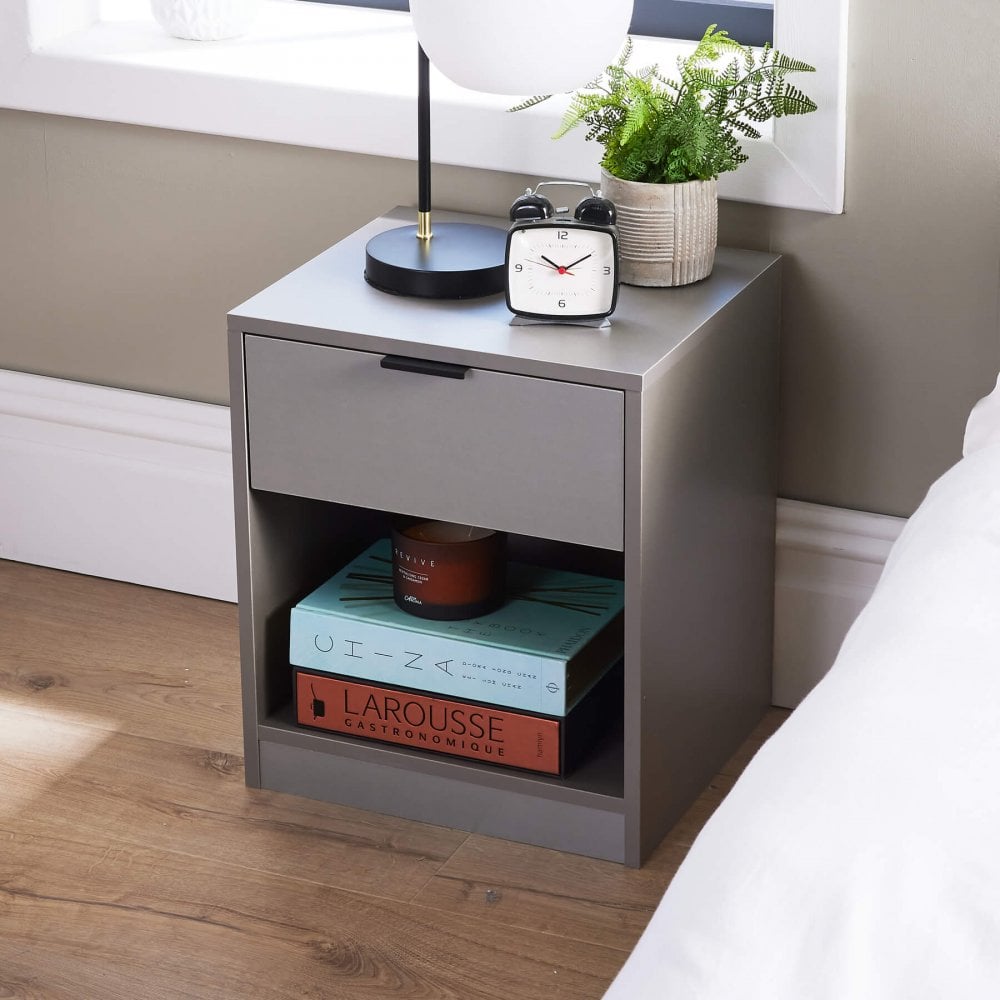 Phoenix Compact 1 Drawer Bedside Table