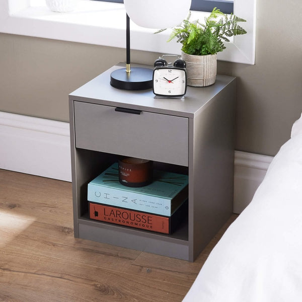 Phoenix Compact 1 Drawer Bedside Table