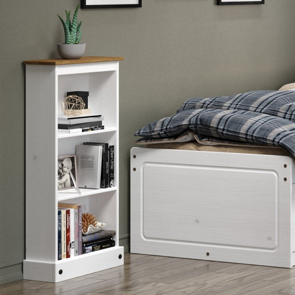 Corona Low Narrow Bookcase