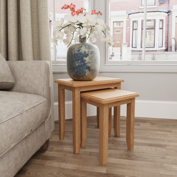 Gabon Nest of 2 Square Tables
