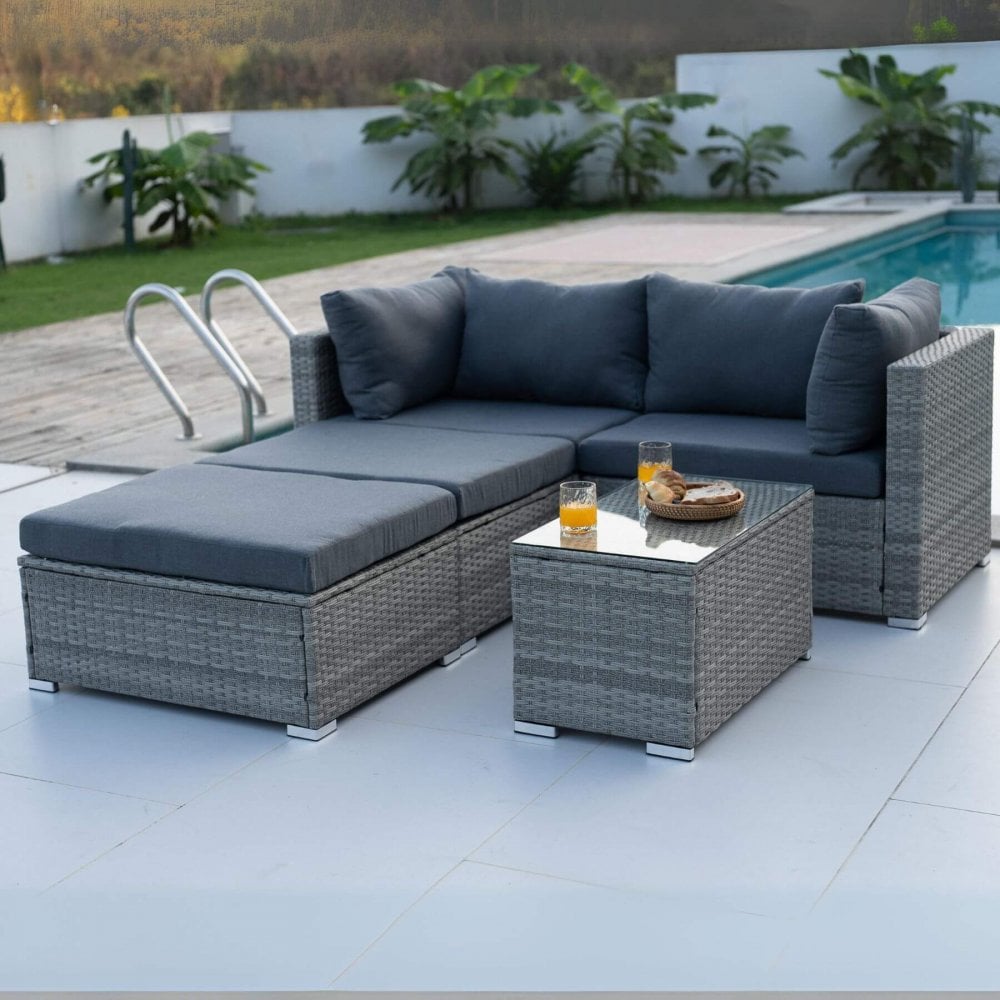 Solara Modular Rattan Outdoor Garden Set