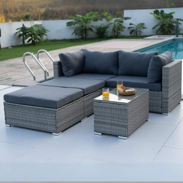 Solara Modular Rattan Outdoor Garden Set
