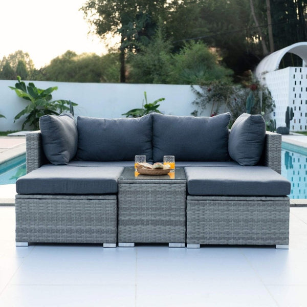 Solara Modular Rattan Outdoor Garden Set