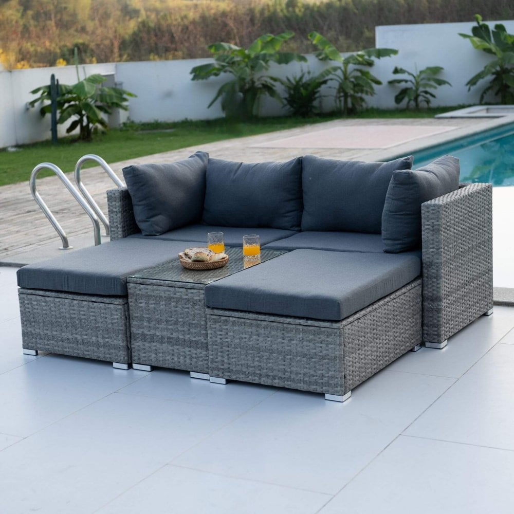 Solara Modular Rattan Outdoor Garden Set