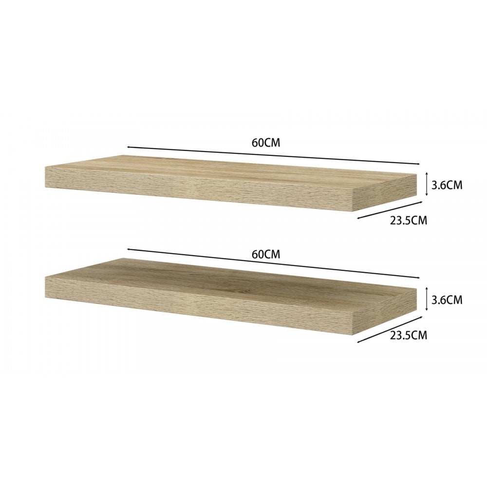 Pair of Cloud Floating Wall Shelves