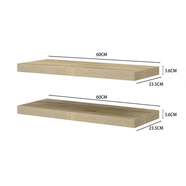 Pair of Cloud Floating Wall Shelves
