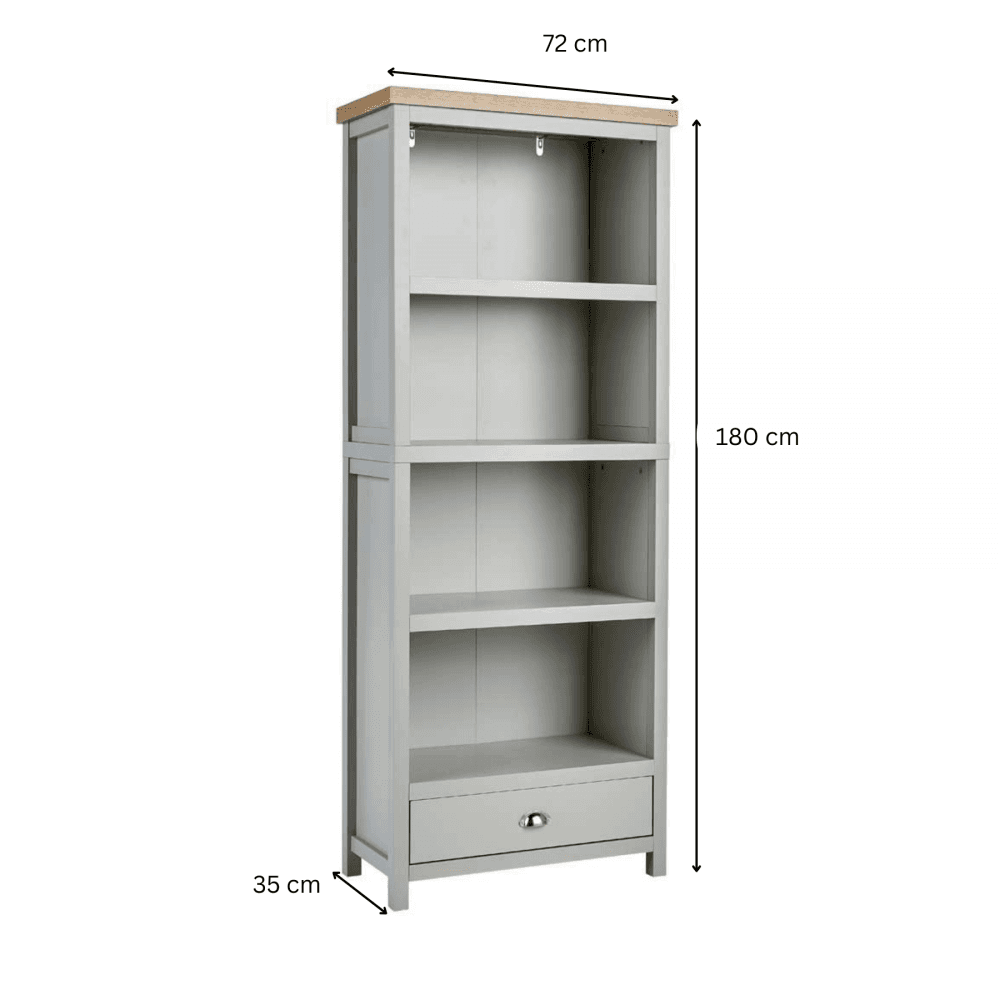 Avon 4 Tier Bookcase & 1 Storage Drawer