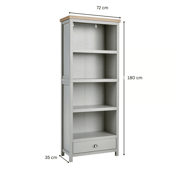 Avon 4 Tier Bookcase & 1 Storage Drawer