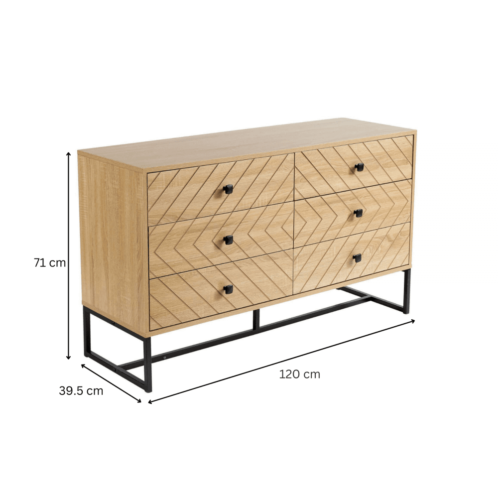 Aztec Chest 6 Drawers